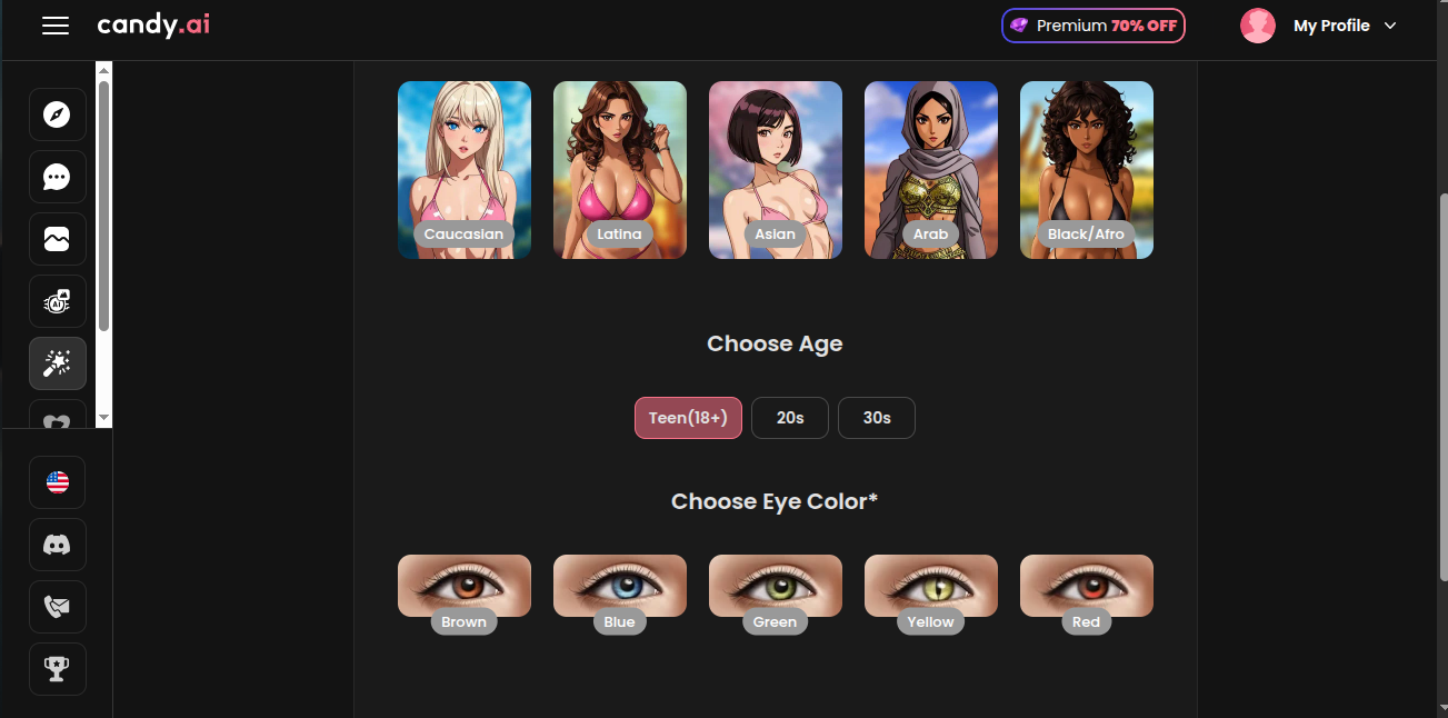 Candy AI character 