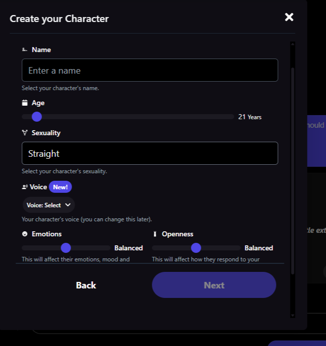 CHaracter customization